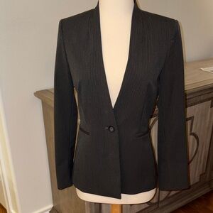 ANTONIO MELANI Dark gray Pinstripe Blazer